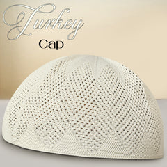 Turkey Knitted Kufi Cap – Premium Lightweight Turkish Style Islamic Cap