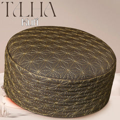 Brown Talha Hard Kufi Traditional Muslim Prayer Hat