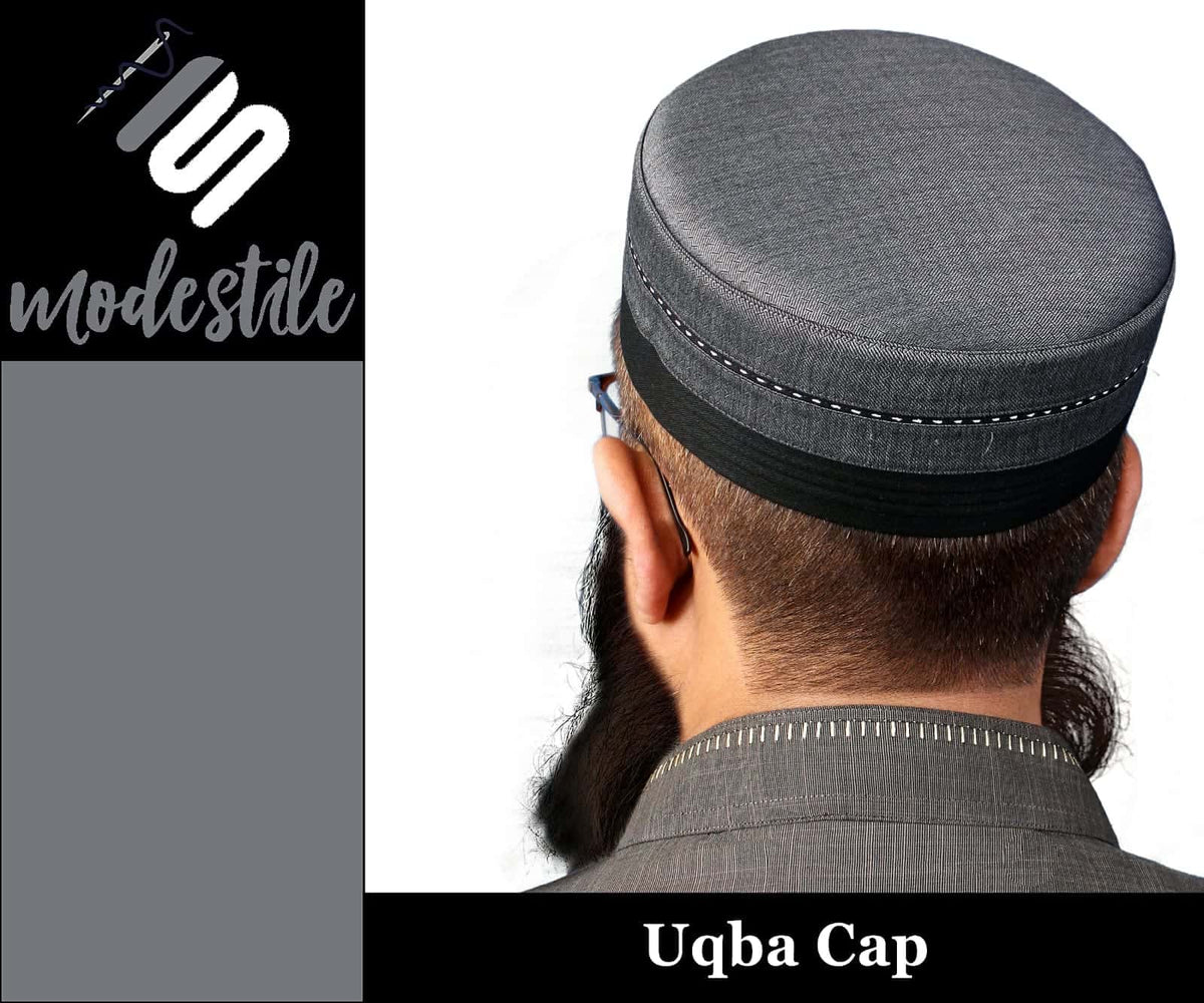 Uqba Muslim Prayer Kufi Hat for Men-Comfortable Kufi Hat for Daily Wear Modestile