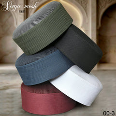 Sirya Mesh Kufi Cap – Muslim Prayer Cap for Men