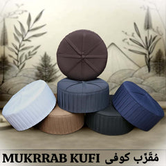 Muslim Muqarrab Prayer Kufi Hat For Mens-Stylish, Comfortable, and Durable