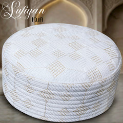 Sufiyan Premium Muslim Prayer Kufi Cap for Men's