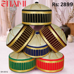 SH-0012 Premium Shami Cap Traditional Turkish Kufi Hat All Colors