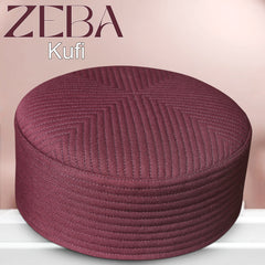 Zeba Premium Hard Kufi Cap - Structured Islamic Prayer Cap