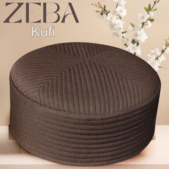 Zeba Premium Hard Kufi Cap - Structured Islamic Prayer Cap
