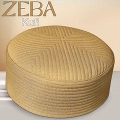 Zeba Premium Hard Kufi Cap - Structured Islamic Prayer Cap