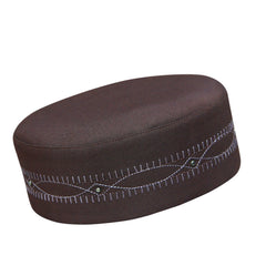 Muslim Katib Prayer Kufi Hat For Mens-Traditional Islamic Cap