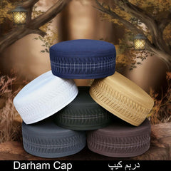 Muslim Darham Prayer Kufi Hat For Mens-Islamic Prayer Kufi For Mens