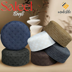 Muslim Saleel Prayer Kufi Hat For Mens - New Premium Design Islamic Cap