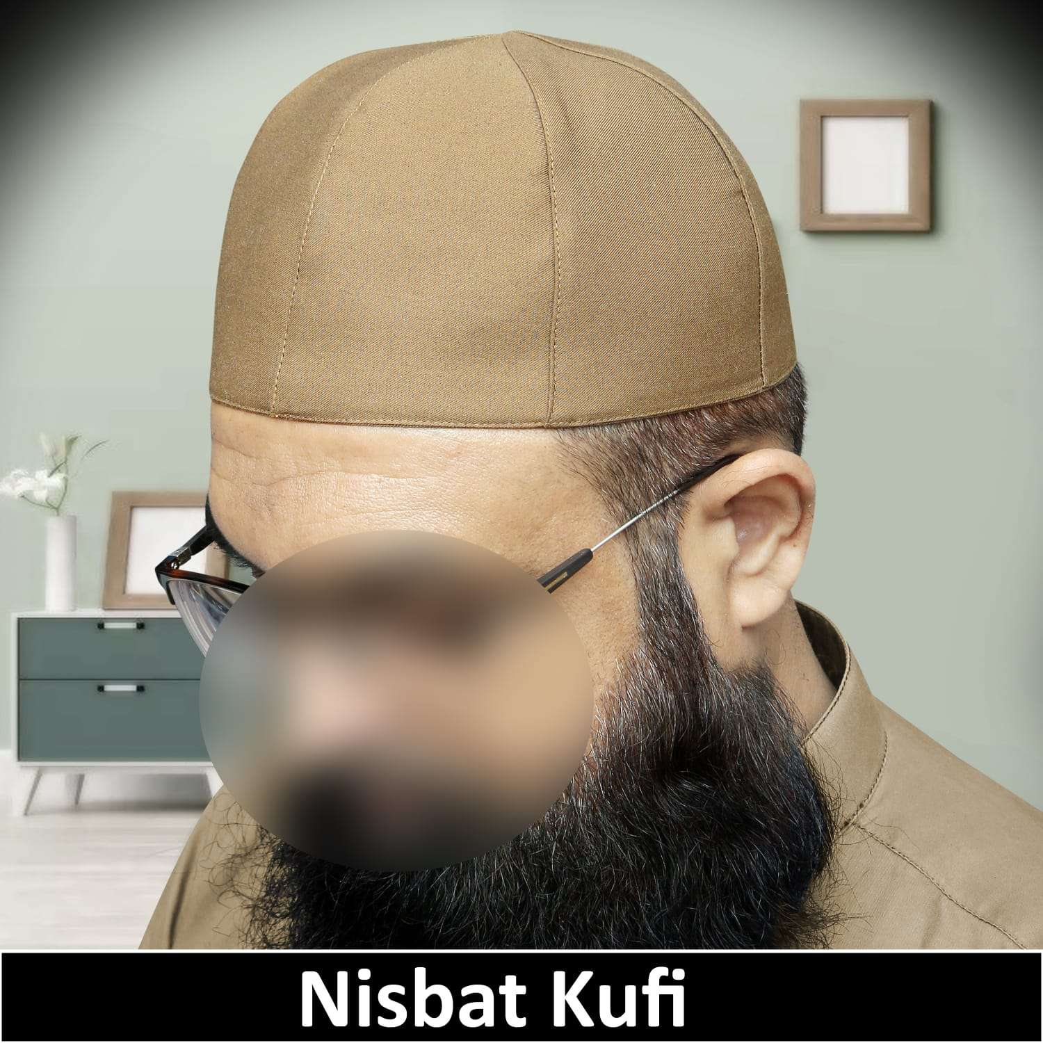 Muslim Nisbat Prayer Kufi Hat for Men – Islamic Traditional Cap