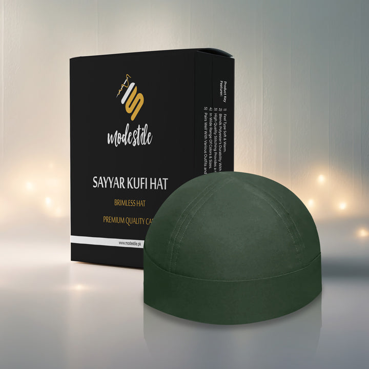 Muslim  Sayyar Kufi Hat for mens– Traditional Muslim Prayer Cap