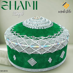 Men’s Premium Muslim Shami Cap SH-0010 – Islamic Traditional Imama Prayer Koofi Turkish Imam Style