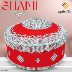 Men’s Premium Muslim Shami Cap SH-0010 – Islamic Traditional Imama Prayer Koofi Turkish Imam Style