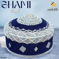 Men’s Premium Muslim Shami Cap SH-0010 – Islamic Traditional Imama Prayer Koofi Turkish Imam Style